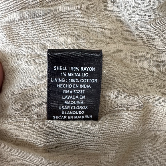 Mlle Gabrielle Sleeveless Tiered Maxi Dress Beige Size 3X NEW Boho Hippie Fairy - Picture 9 of 16